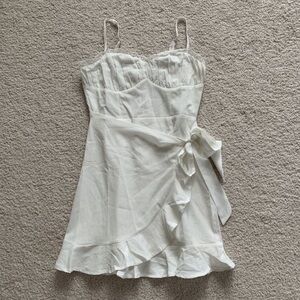 Hello Molly white wrap dress